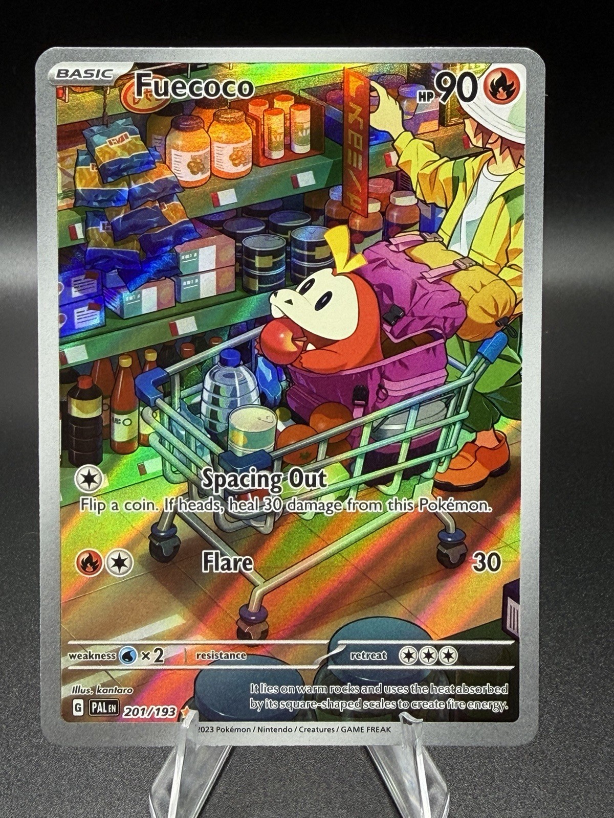 Pokémon TCG Fuecoco Scarlet & Violet Paldea Evolved 201/193 Illustration Rare