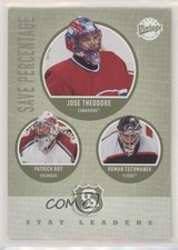 2002 Vintage Stat Leaders Patrick Roy Roman Cechmanek Jose Theodore #318 HOF 0y3