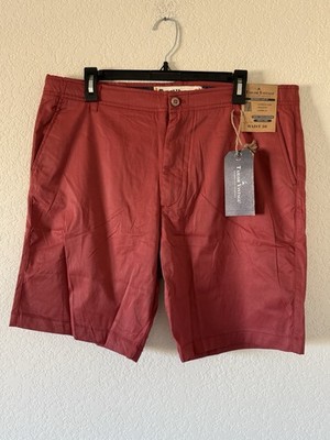 Tailor Vintage Size 36 Cotton Comfort Slim Fit Canyon Red Men's Shorts NWT