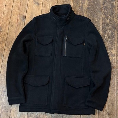 Alpha Industries M-65 Military Sweat Jacket Brushed Lining US Army Mens