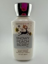 Snowy Peach Berry Body Lotion Bath  Body Works Shea Butter 24 Hr 8OZ NEW
