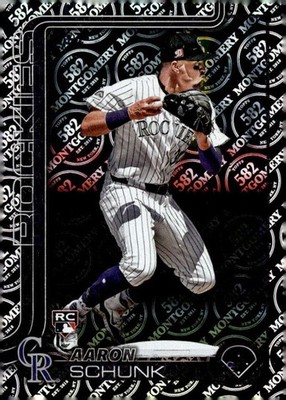 Aaron Schunk RC 2025 Topps Montgomery 582 #196 ROOKIE MLB Rockies ID:156735