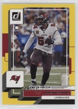 2022 Panini Donruss Press Proof Yellow Lavonte David #259 12v1