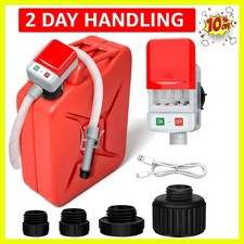 Automatic Portable Fuel Transfer Pump with 4 Tank Adapter, Extra Long Hose 3....