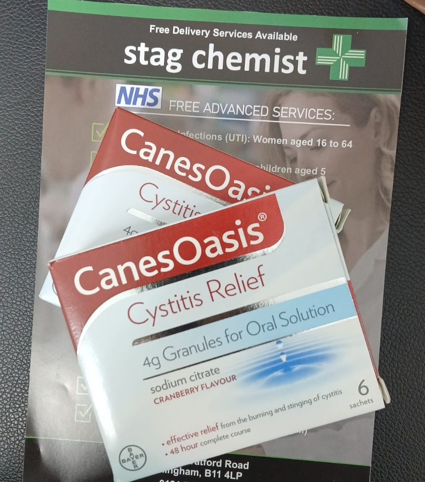 Canesten CanesOasis Cystitis Relief Urine Infection | Cranberry - 12 Sachets