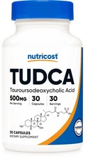Nutricost Tudca 500mg, 30 Capsules (Tauroursodeoxycholic Acid) - Gluten Free