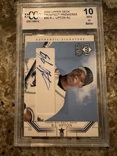 2002 Upper Deck Prospect Premieres B.J. Upton #96 BCCG 10 Autograph Tampa Bay RC