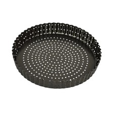 Perfect Crust Non-Stick Loose Base Quiche Pan Size 25X0.35X0.35 by Bakemaster