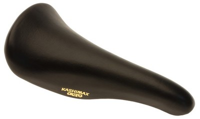 Kashimax Aero AX-4A Padded Saddle Standard Rails Smooth Leather Black NEW