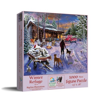 SunsOut Winter Refuge 1000 pc Christmas Jigsaw Puzzle