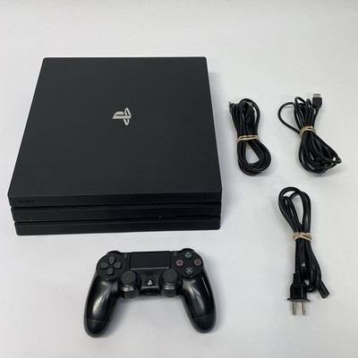 Sony PlayStation 4 Pro CUH-7215B 1TB Console Controller Power Cord PS4 Tested