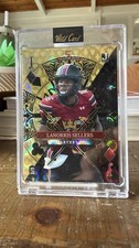 Wild Card Stacked Deck Lanorris Sellers Serial Numbered Football Card 1/1