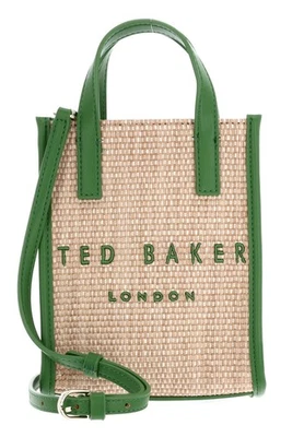 Ted Baker PaulII Faux Raffia Mini Icon Bag Handtasche Green beige Neu - Bild 1 von 4