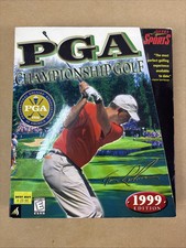 PGA Championship Golf 1999 PC CD Design Course Golfer Swing Sports Golfing Game