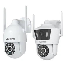 ANRAN WiFi6 In/Outdoor Security Camera Pan-Tilt CCTV Home,HD Color Night Vision