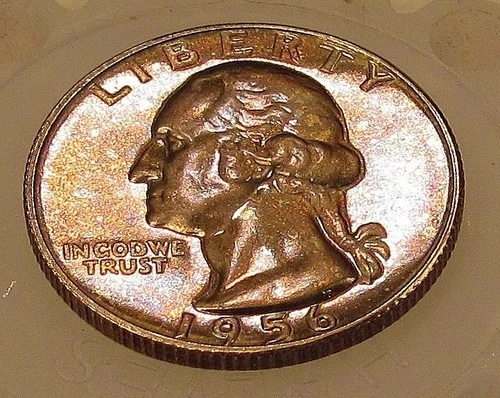 1956  Gem Proof Quarter 90% SILVER EYE CANDY Superb Original  Tonig #122 ~ 10