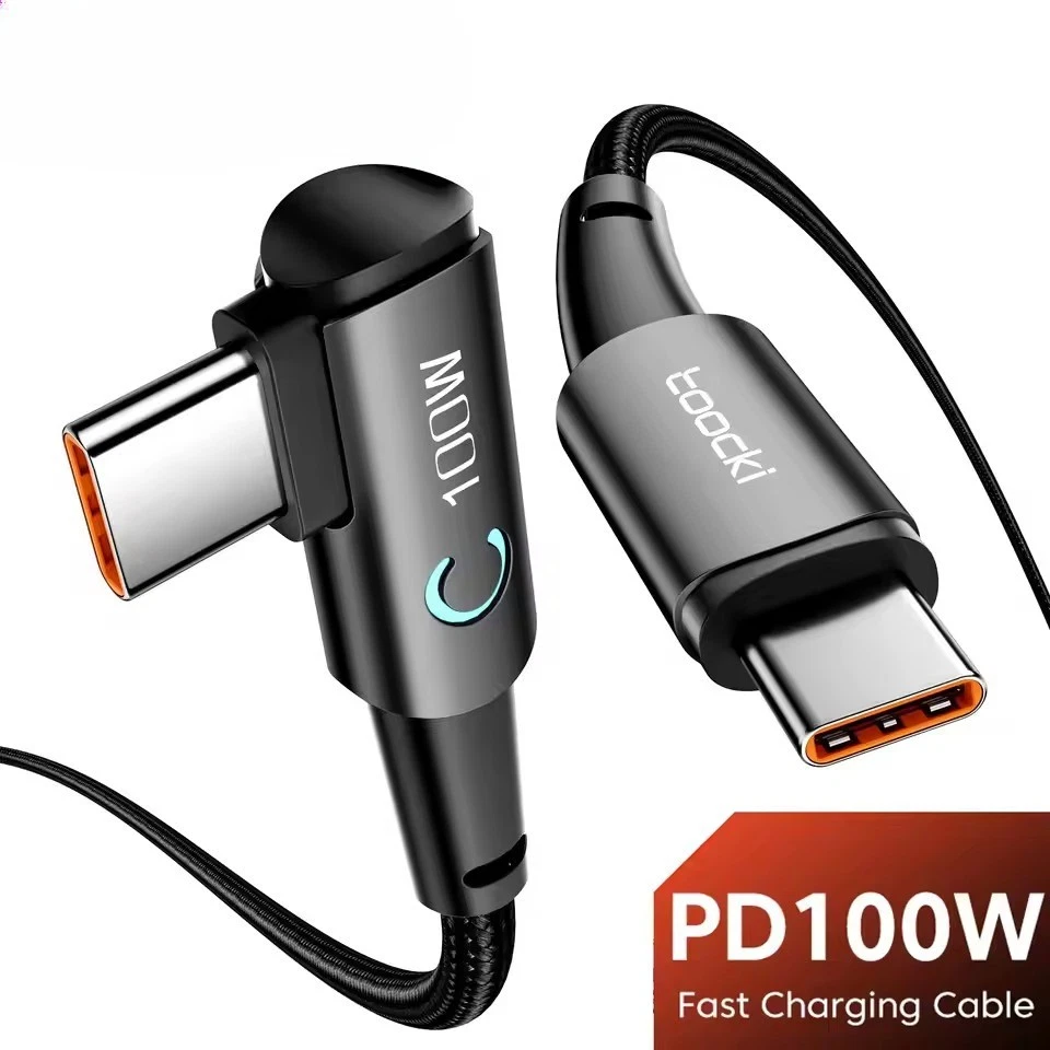 Typ C USB-C USB Kurz 90° Winkelkabel schnell Ladekabel für Samsung Huawei - Bild 1 von 4