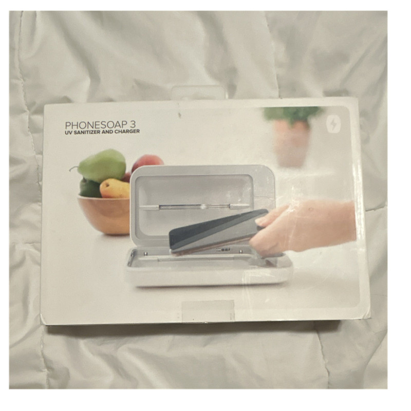 PhoneSoap 3 UV Sanitizer and Charger White Universal USB-A USB-C 2 Ports
