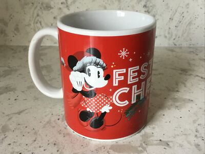 Mickey & Minnie Mouse Disney Christmas Festive Cheer Mug. 2021 Frankford Candy. 