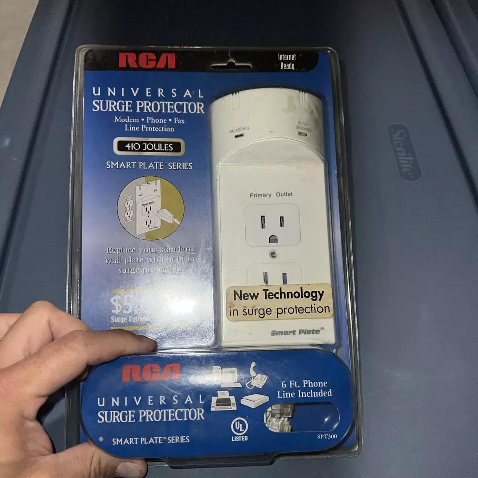 NEW RCA UNIVERSAL SURGE PROTECTOR SPT300 410 JOULES SMART PLATE SERIES $5000 - Image 2 of 3