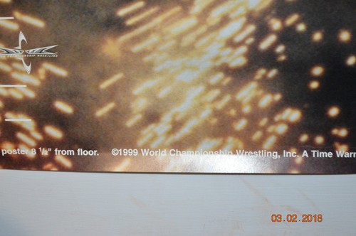 Goldberg Wrestler WCW Wrestling Lifesize Door Poster 1999 Rare - The Jackhammer - Picture 8 of 10