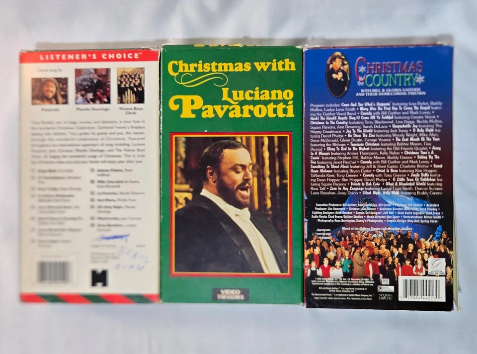 Piano Gospel Country Music 6 VHS Christmas Pavarotti Roger Williams Swing Music - Image 4 of 4