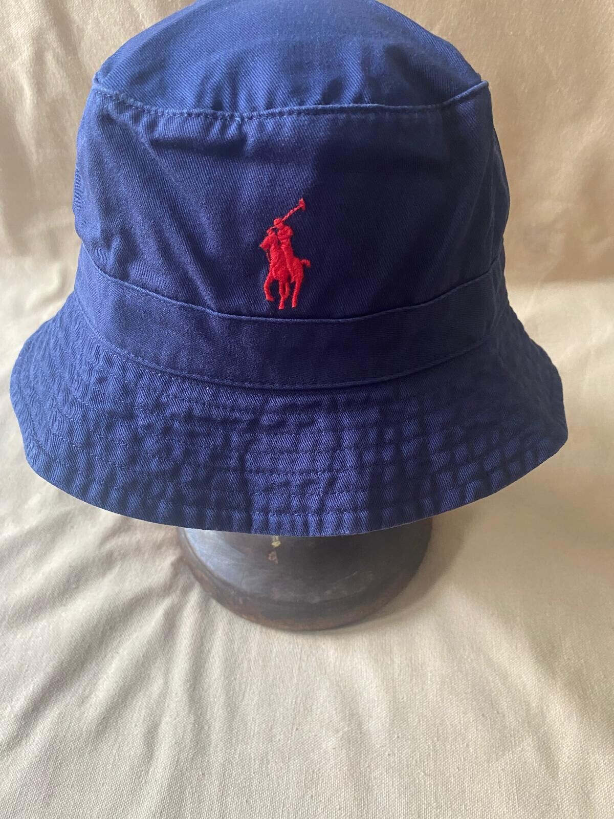 PONY Polo Rallph Lauren cappello a secchio classico grande e alto cotone twill XL 1XL