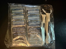 New Men's 2 pack handles plus 24 Blades Safety Razor 6-Layers Stainless Steel