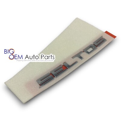 2019 - 2023 KIA Seltos Rear Liftgate Chrome Name Plate Emblem OEM 86310-Q5200