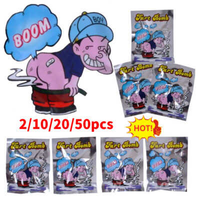 10/20/50x Fart Bomb Bombs Bag Smelly Novelty Stink Prank Gag Trick Jo Fast