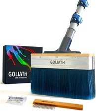 EVERSPROUT 1.5-3 Foot Goliath Deck Stain Brush & Extension Pole Combo | Ultra