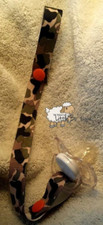 Camo Orange Snaps Pacifier Holder Binki Clip Teething Baby Mom Diaper Bag Gift