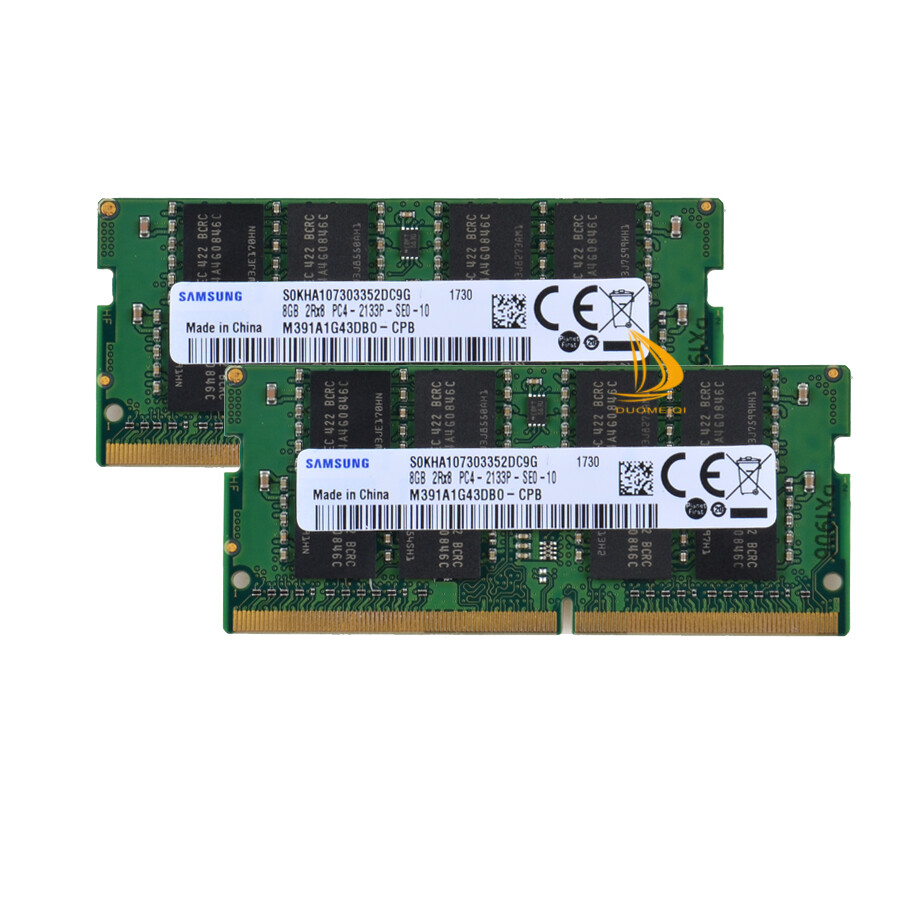 Samsung 2x 8GB 2Rx8 PC4-2133P DDR4 17000Mhz 260Pin SODIMM Laptop