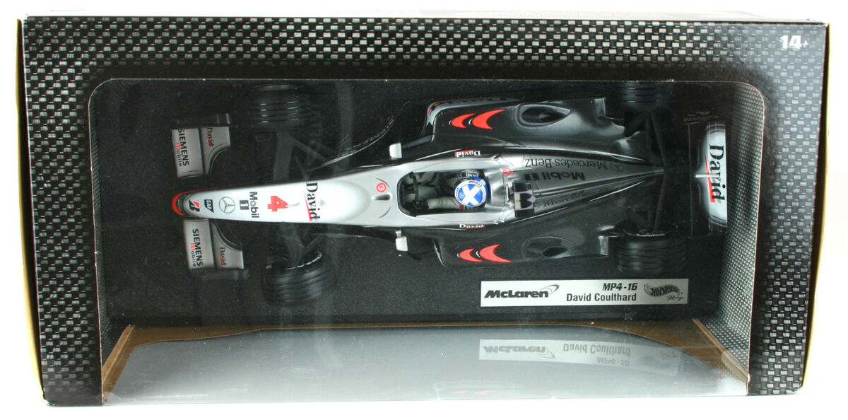 Mclaren MP4-16 F1 2001 David Coulthard Hot Wheels 1/18th Mclaren MP4-16 F1 2001 David Coulthard Hot Wheels 1/18th