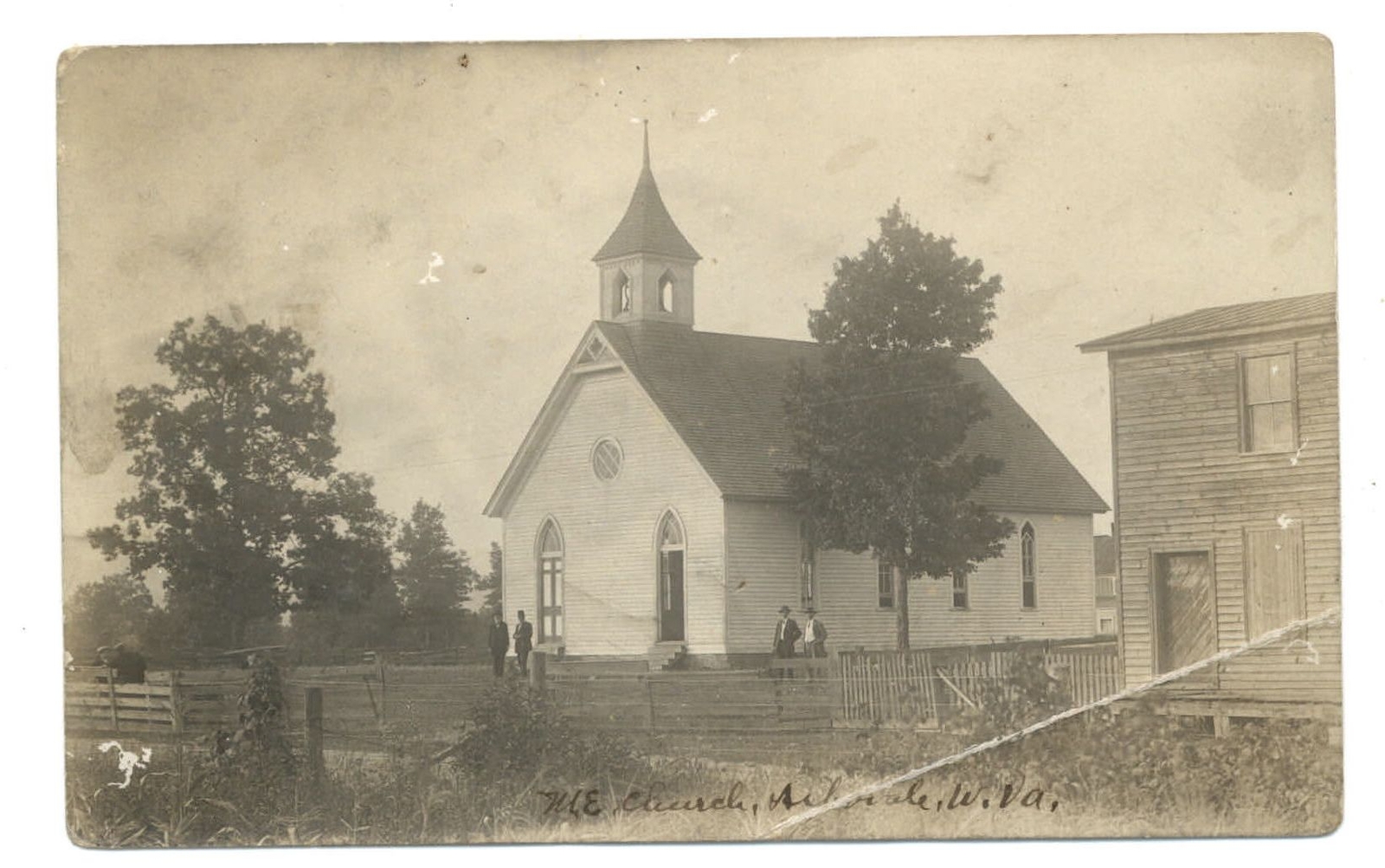 RPPC Arbovale West Virginia M E Church 190418 vintage real photo