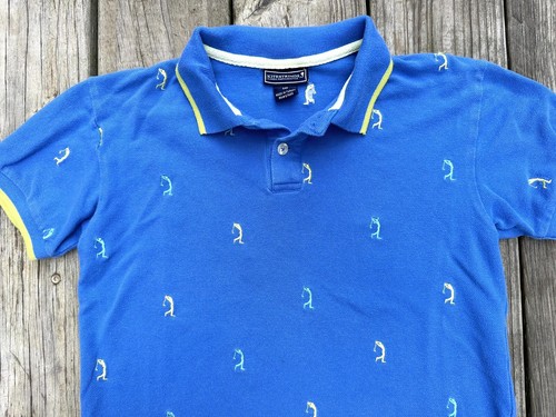 Kitestrings Boys Blue Golfer Short Sleeve Polo Size 10 - Picture 2 of 5