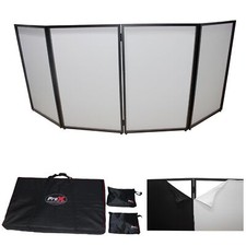 ProX XF-4X3048B 4 Panel DJ Facade Black Portable Panels W/Bag Black White Scrims