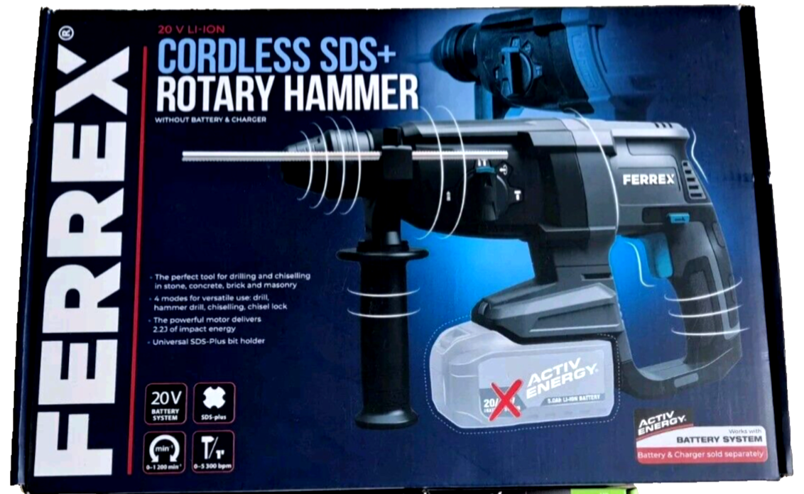 Cordless Hammer Ferrex 18v Drill Brushless Hammer Drill Ferrex