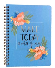 Carolina Pad Foil Cover Spiral Notebook  Make Today Amazing 5x7