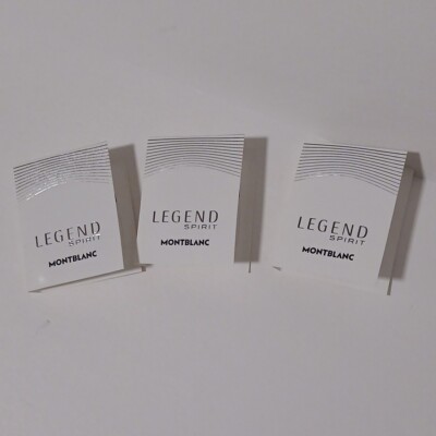 MONT BLANC - LEGEND SPIRIT - EAU DE TOILETTE - SPRAY - 0.04 OZ - NEW - LOT OF 3