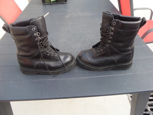Bottes Rangers Cuir Armée Française - Pointure 35 - Marque Marbot France - Neuves Avec Boîte