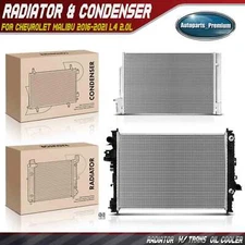 New Radiator & AC Condenser Cooling Kit for Chevrolet Malibu 2016-2021 L4 2.0L