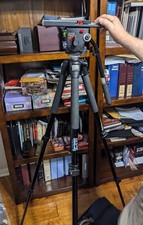 Manfrotto 055 Aluminum 3-Section Tripod with Manfrotto 503 Fluid Head  Case