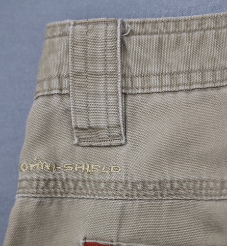 Men's Columbia Canvas Utility Shorts Beige 100% Cotton Size 38 - Picture 9 of 10