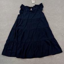 Kirundo Dress Womens Small Blue Babydoll Ruffles Flowy Sleeveless Casual
