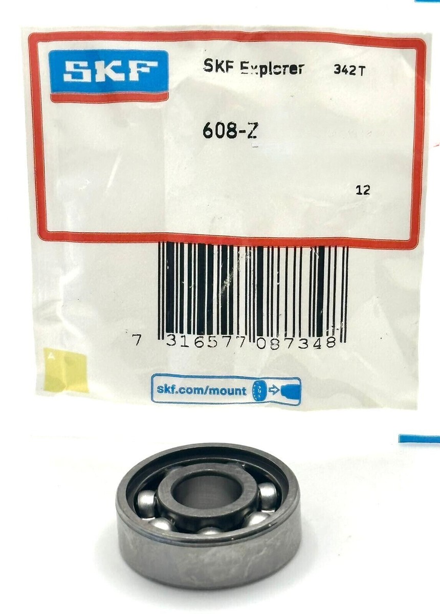 SKF 608 Z BALL BEARING, METAL SHIELDED ONE SIDE 8x22x7mm | eBay