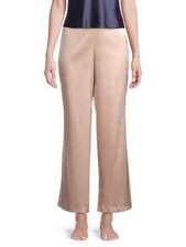 Natori Glamour Satin Lounge Pajama Pants Only  Sz L   120 champagne  6