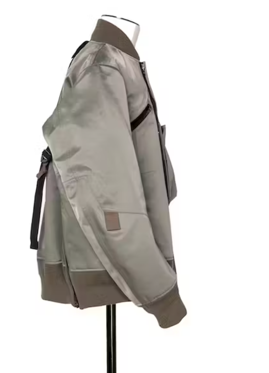 SACAI X ACRONYM MA-1 BOMBER JACKET SAGE -F/W 21 Errolson SACAI X ACRONYM MA-1 BOMBER JACKET SAGE -F/W 21 Errolson