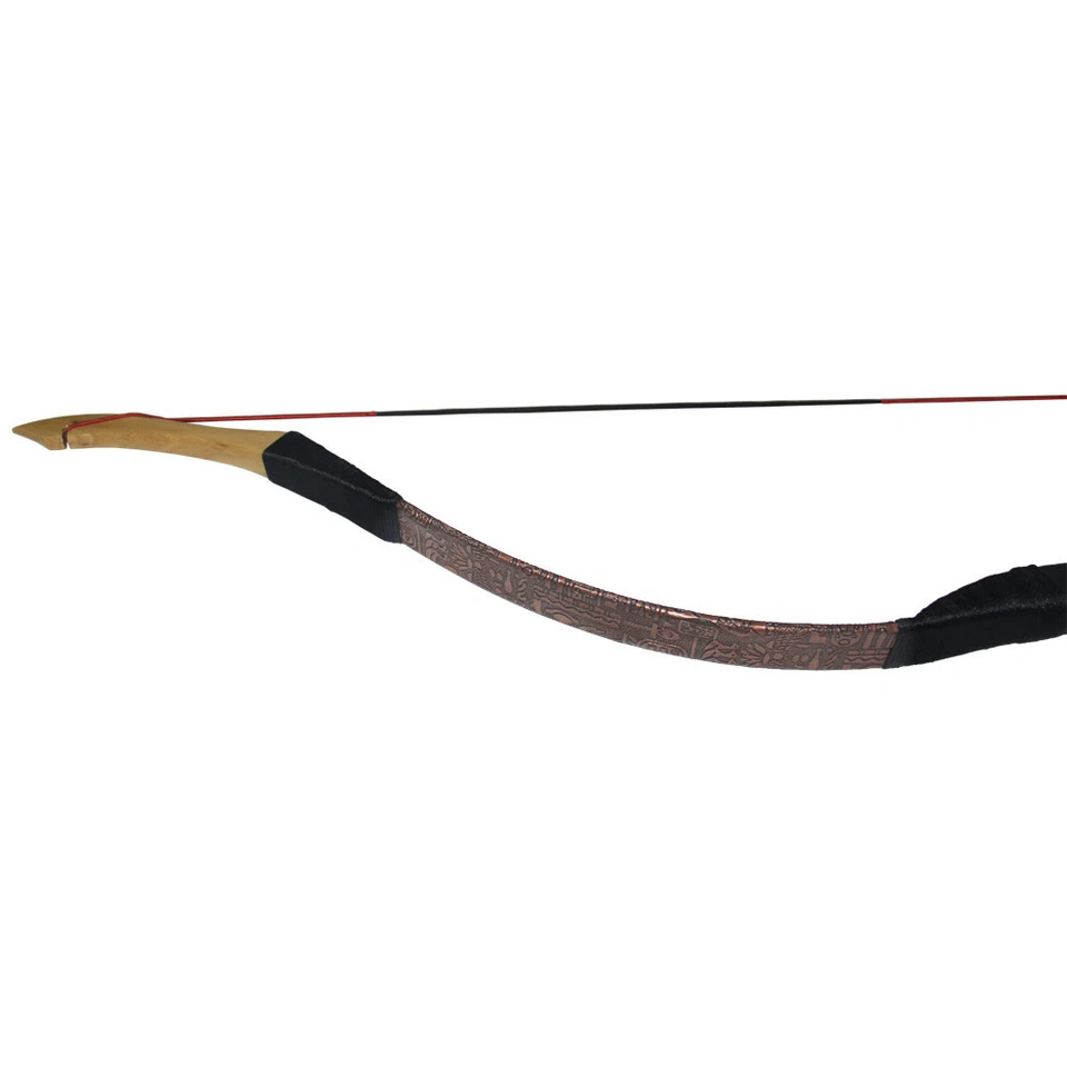 30LBS Recurve Bow Archery Hunting Leather Bow for Hunting Practice Horse Riding - Image 4 of 4