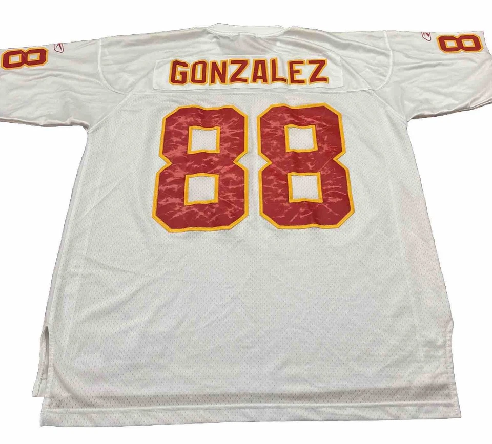 锐步头盔标签堪萨斯城酋长队托尼·冈萨雷斯缝制球衣。 超级罕见! — 第 2/4 张图片